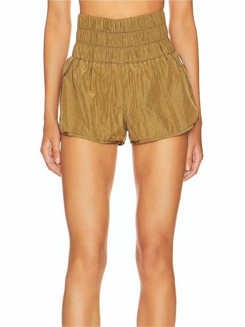 Free People The Way Home Shorts Athletic Green